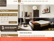 Tablet Screenshot of hotelcerviaroma.com